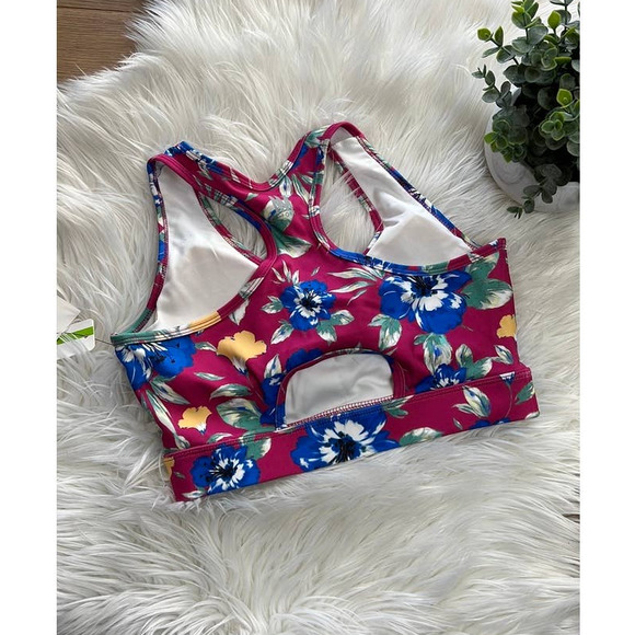 Nicole Miller Sport Floral Sports Bra size M - Picture 2 of 3